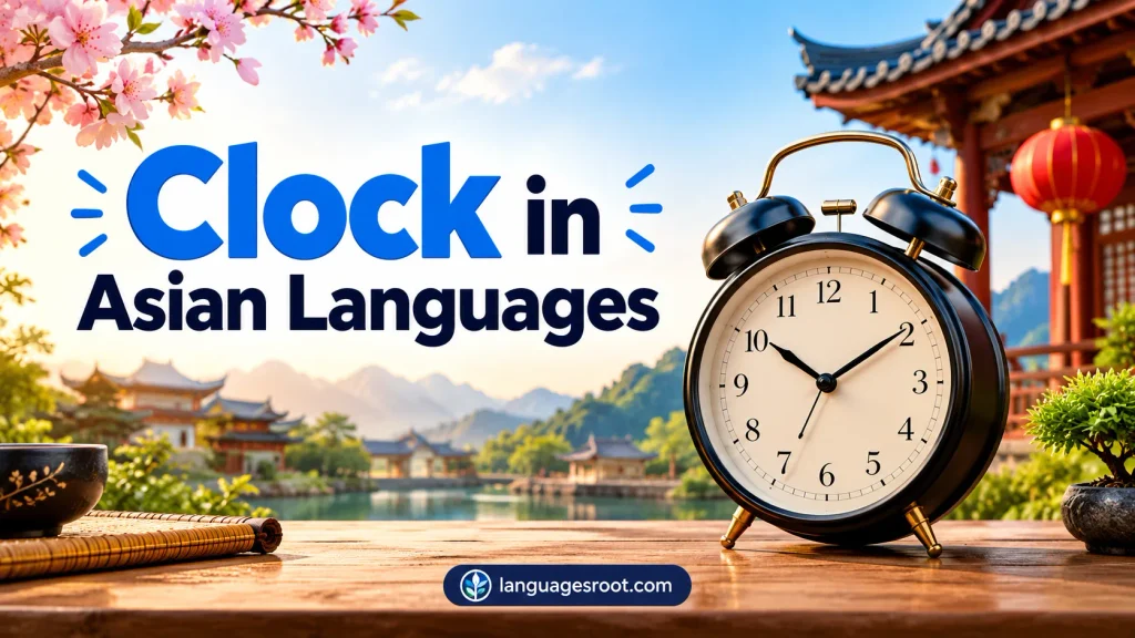 Clock in Asian Languages