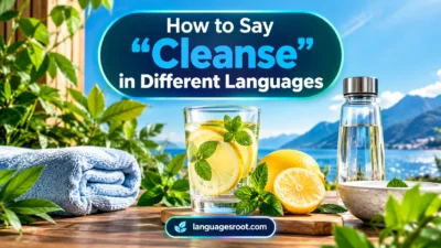 How to Say “Cleanse” in Different Languages