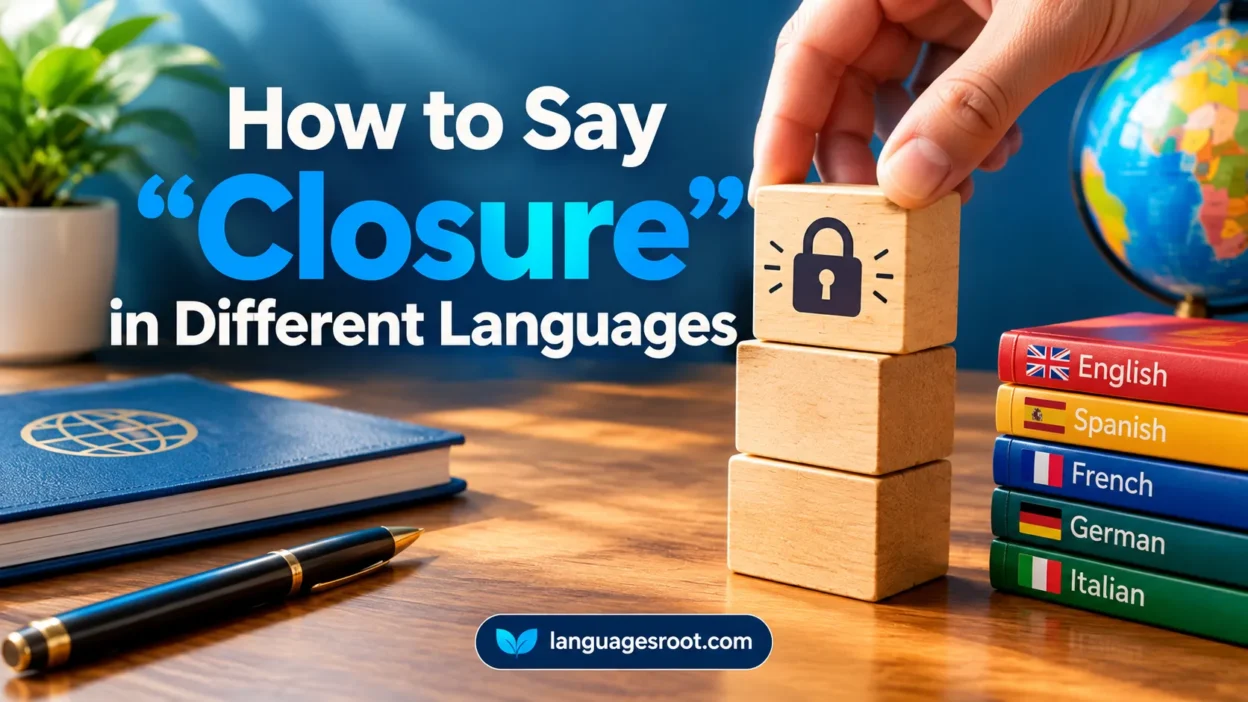 How to Say “Closure” in Different Languages