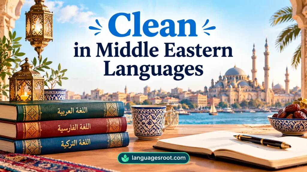 Clean in Middle Eastern Languages