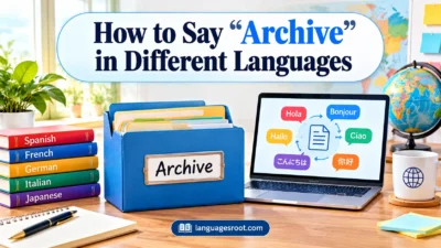 How to Say Archive in Different Languages