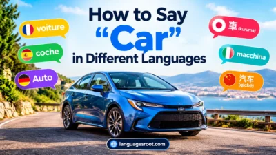 How to Say Car in Different Languages