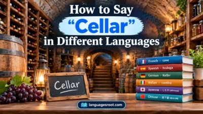How to Say Cellar in Different Languages