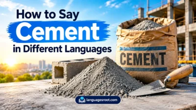 How to Say Cement in Different Languages