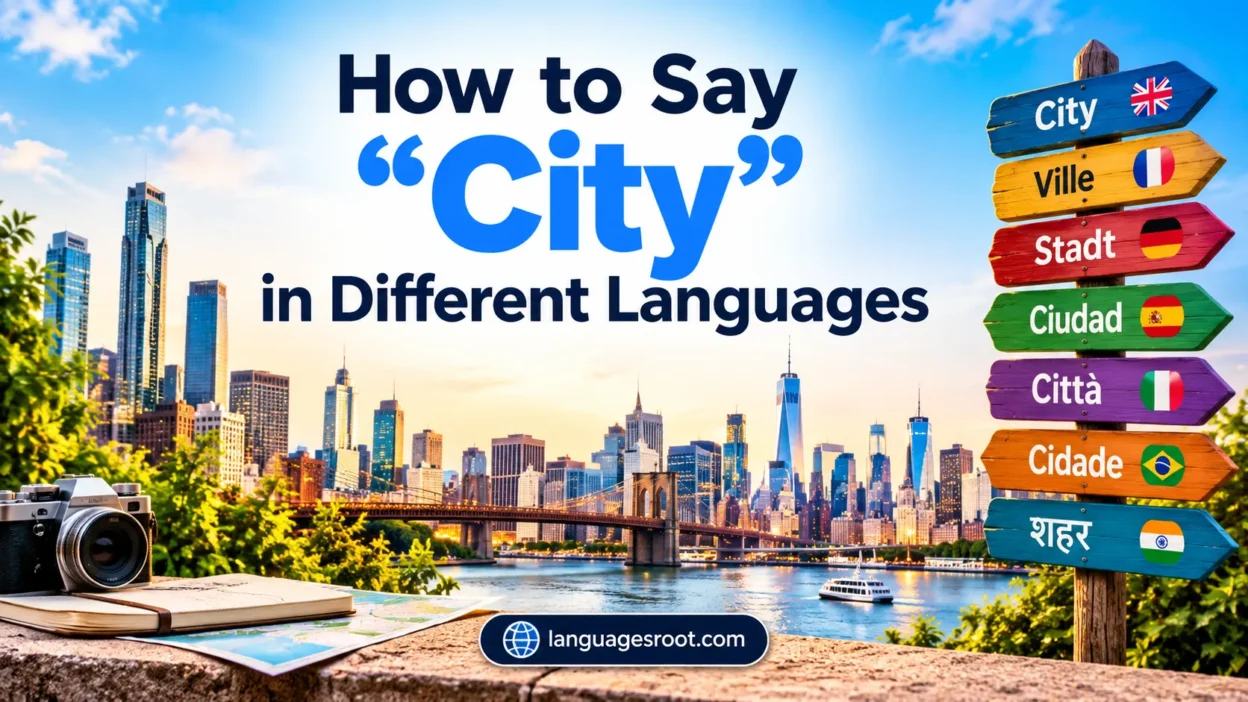 How to Say City in Different Languages
