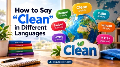 How to Say “Clean” in Different Languages