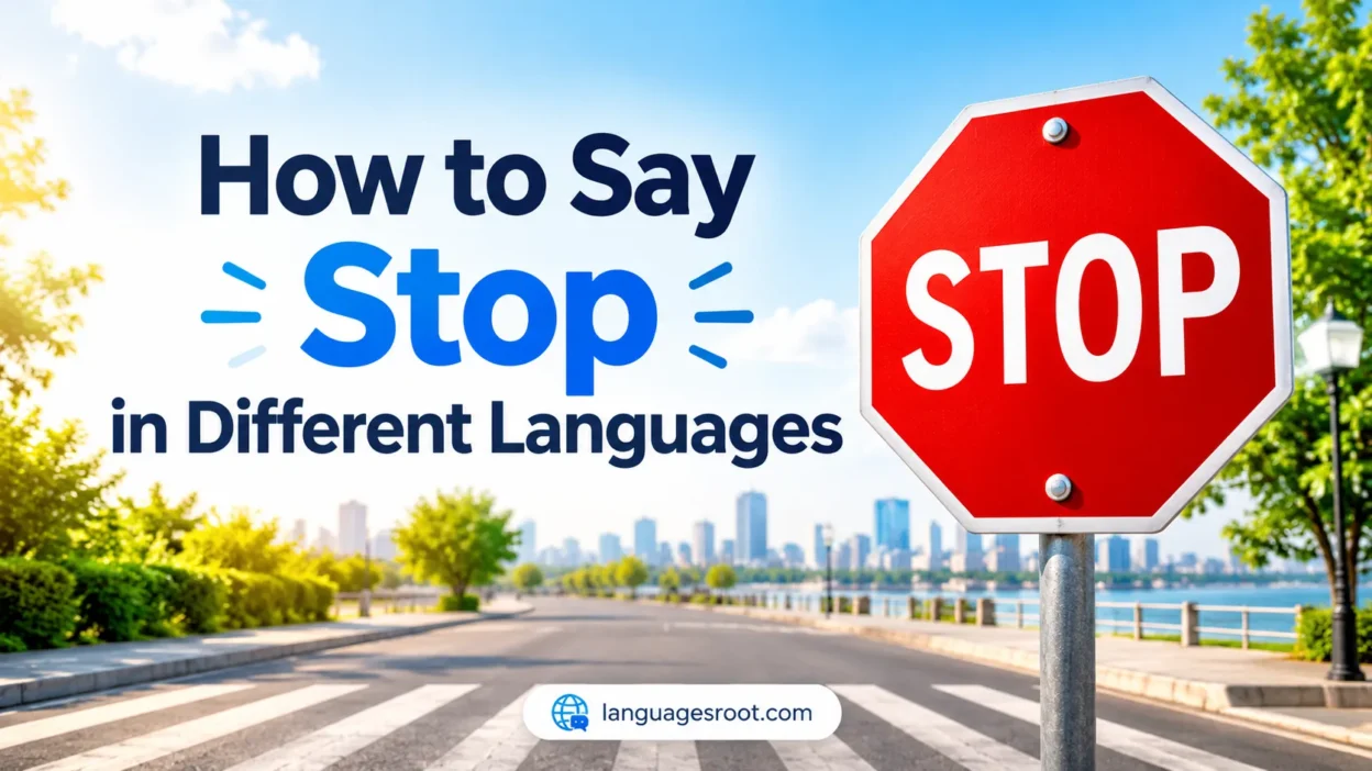 How to Say Stop in Different Languages