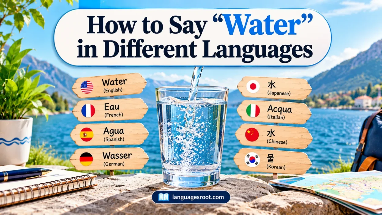 How to Say Water in Different Languages