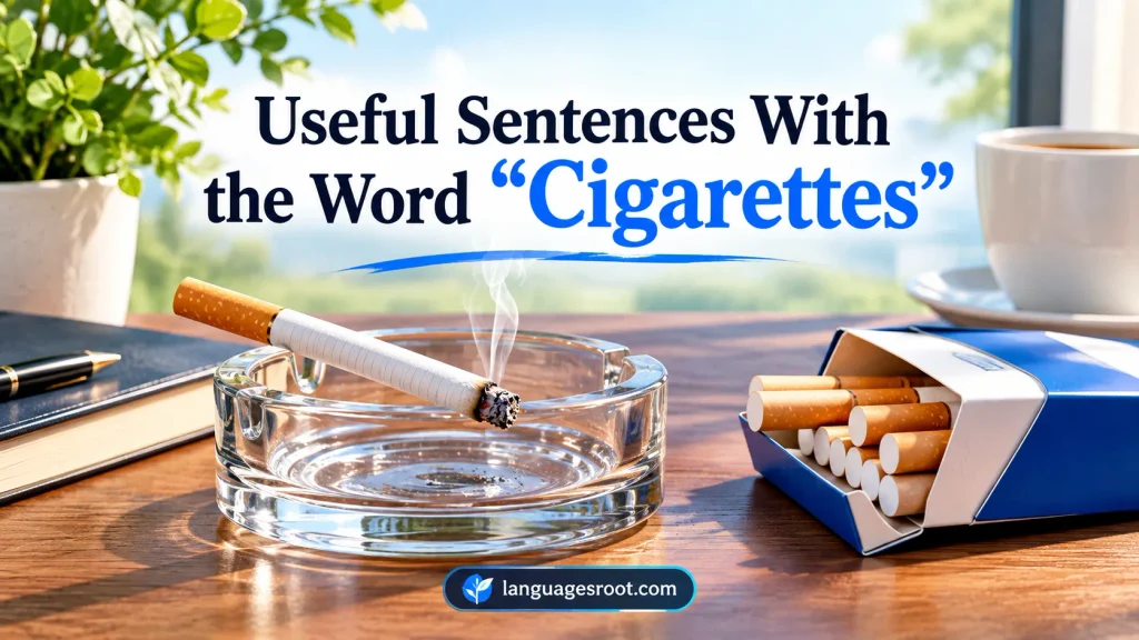 Useful Sentences With the Word “Cigarettes”